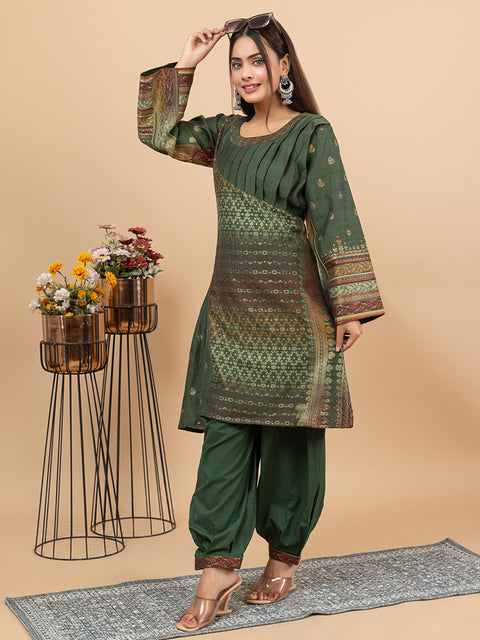 Designer Ethnic Green Co-Ord Set