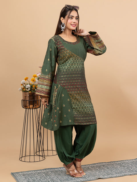 Designer Ethnic Green Co-Ord Set
