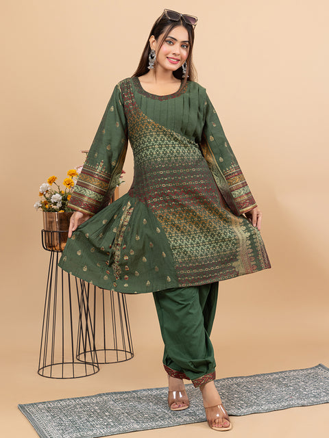 Designer Ethnic Green Co-Ord Set