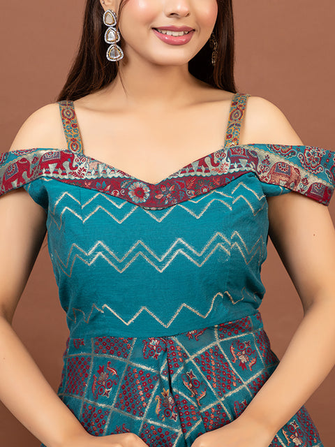 Designer New Green Kurta with Loose Fit Salwar – Stylish Ethnic Co-Ord Set