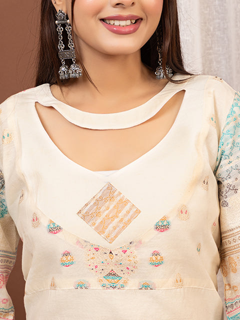 Designer Ethnic White Co-Ord Set