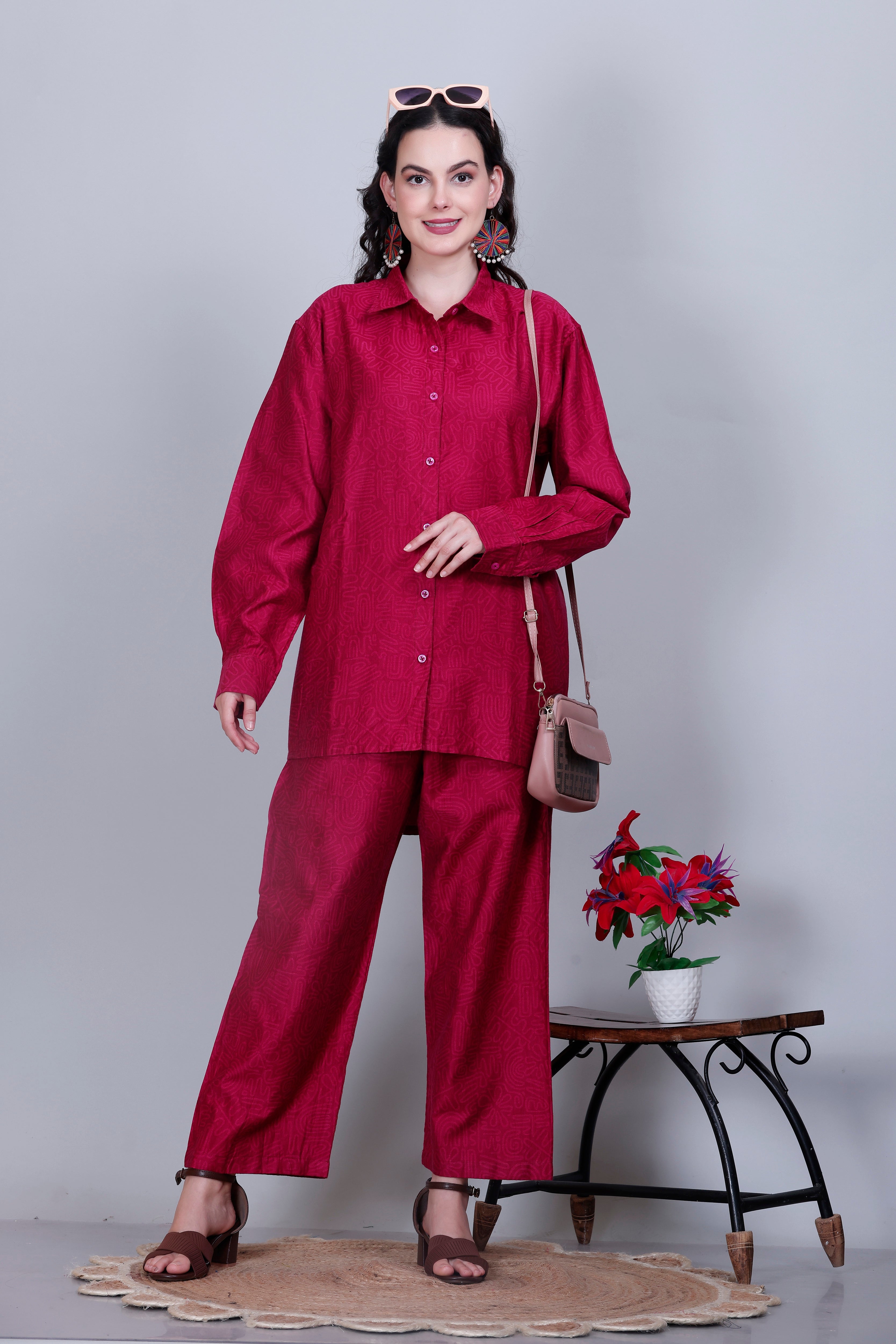 "From Casual to Classy: Styling Your Maroon  Co-Ord  Set"