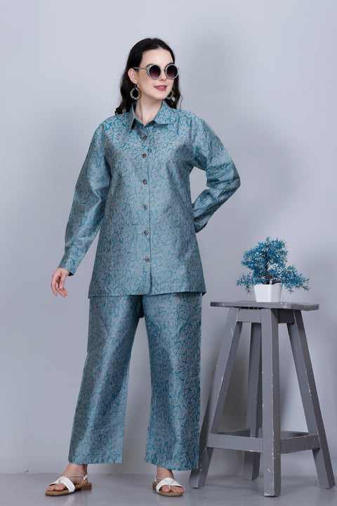 "From Casual to Classy: Styling Your Sky-blue Co-Ord Set"
